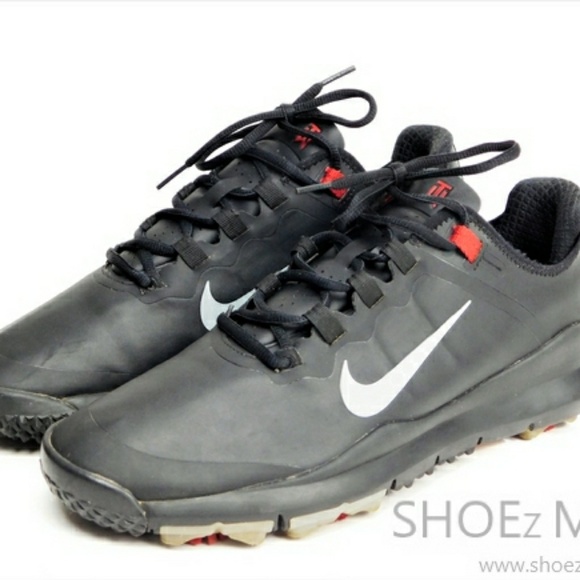 Nike Tiger Woods TW 13 Golf Shoes Mens Black Red - Picture 3 of 8